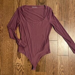 Abercrombie square neck soft matte body suit